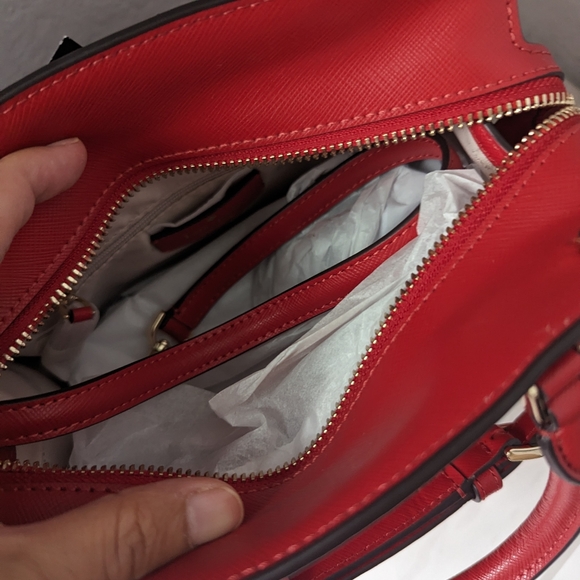 Kate Spade New York Madison Small Satchel Handbag Candied Cherry - Picture 5 of 5